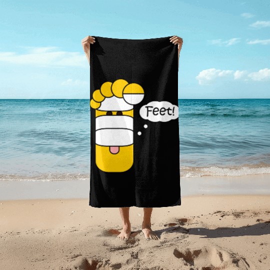 Baby First Words.. Feet! Beach Towels