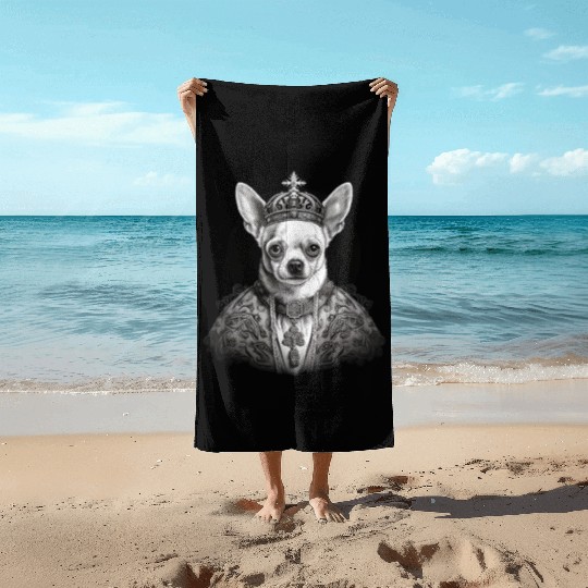 Chihuahua - Pope Dog Church Vatican Catholic Beach Towels