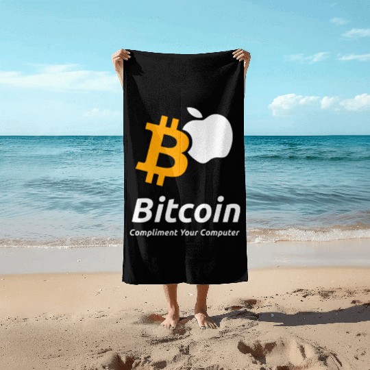 Bitcoin Coin-Compliment Your Computer Beach Towels