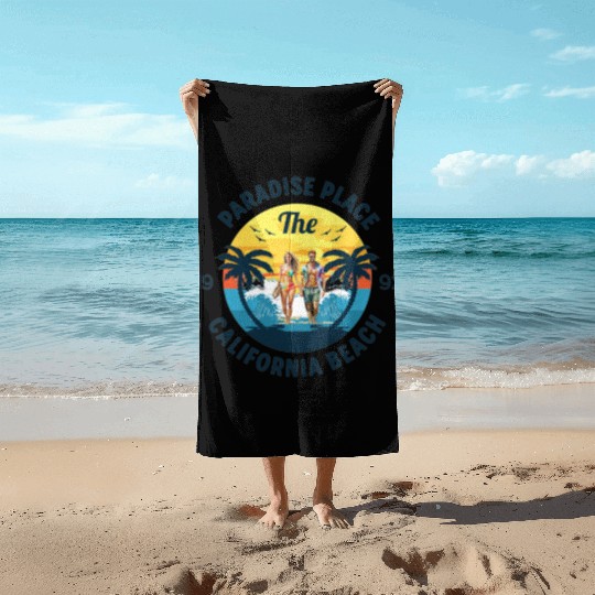Paradise Place: California Beach Beach Towels