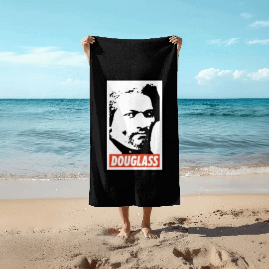 Frederick Douglass Beach Towels