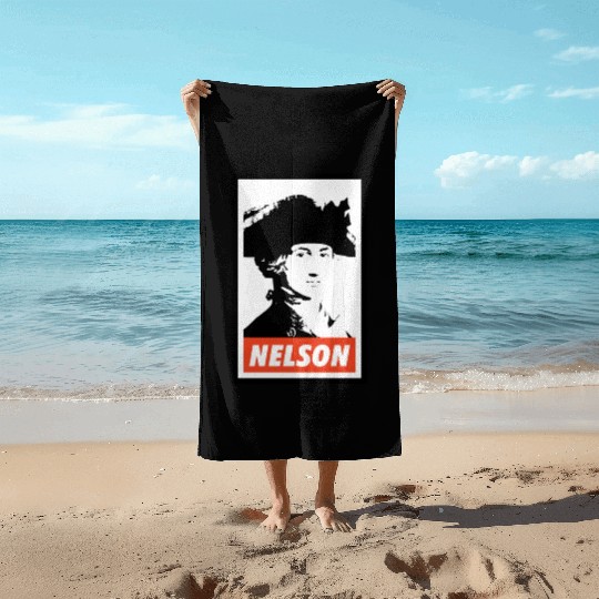 Horatio Nelson Beach Towels