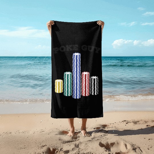 Poke Guy Light Beach Towels