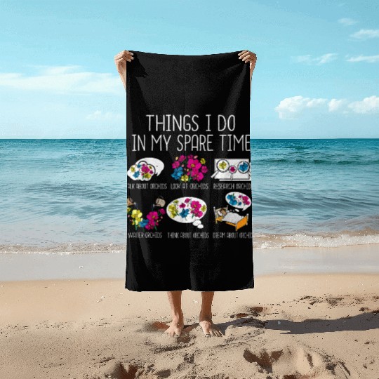 Orchid Plant Lover Houseplant Florist Gardening Beach Towels