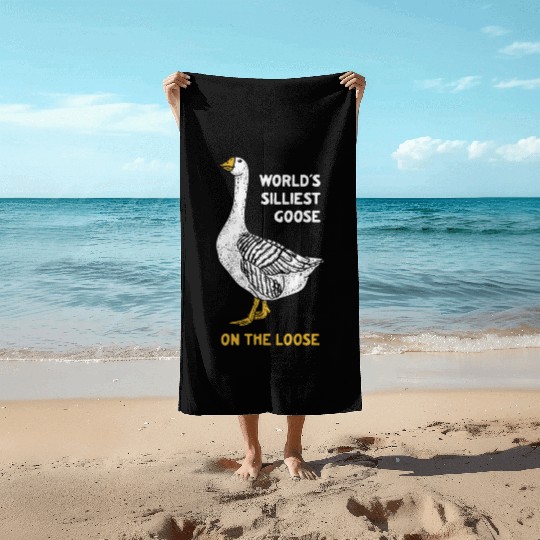 World s Silliest Goose Beach Towels
