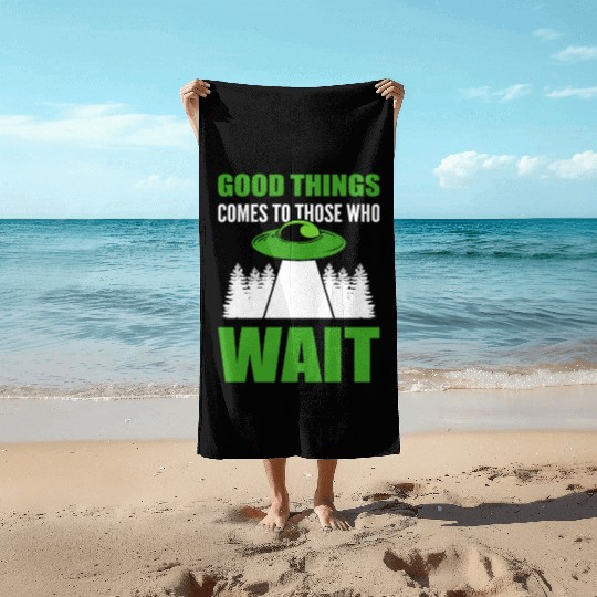 Those Who Wait Hopeful Person Gift Beach Towels