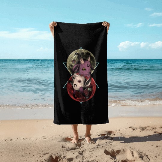 As Above So Below Goat Beach Towels