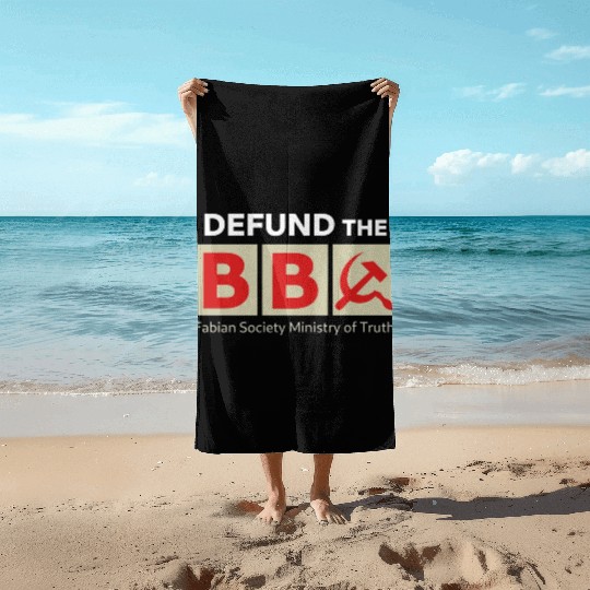 DEFUND BBC Fabian Society Ministry of Truth Beach Towels