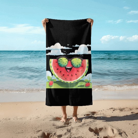 Cute Watermelon Party Summer Melon Fruit Beach Towels