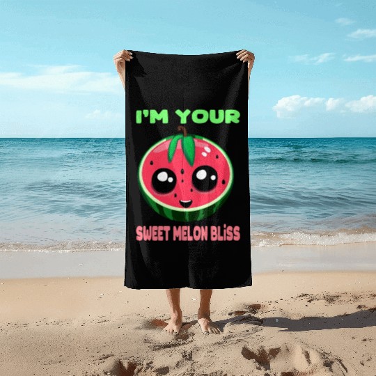 Watermelon - Your sweet melon magic Beach Towels