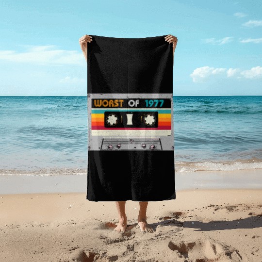 Worst Of 1977 43th Cassette Tape Beach Towels