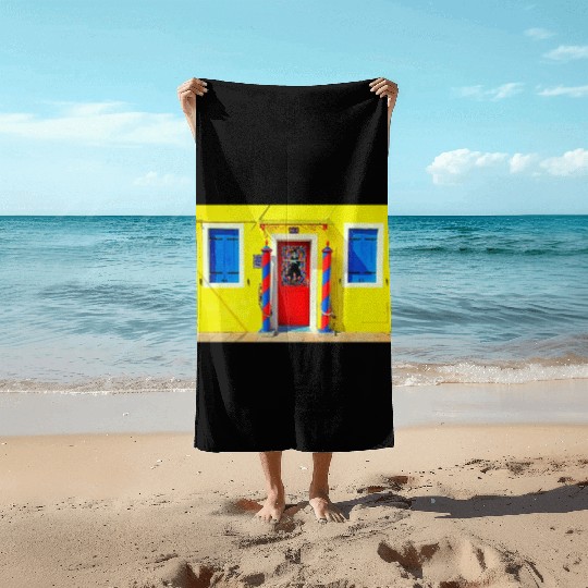 Windows of Venice Italy 1879 Beach Towels