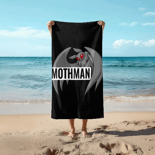 Mothman Beach Towels