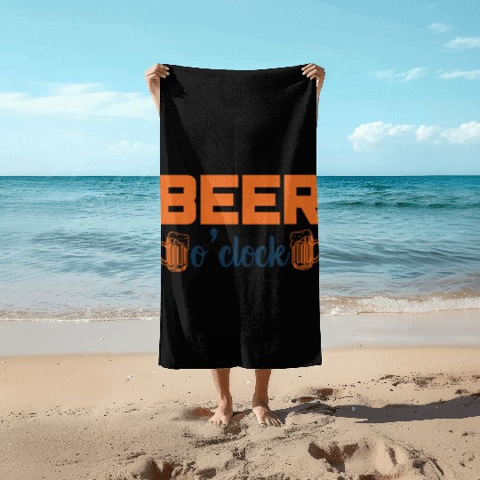 Beer o'clock Beach Towels