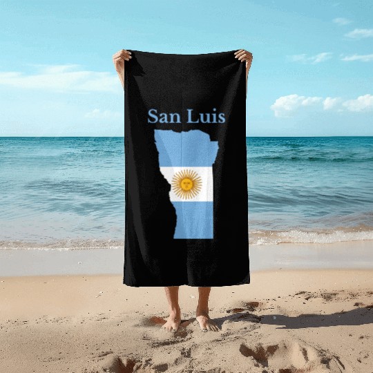San Luis Province Argentina Beach Towels