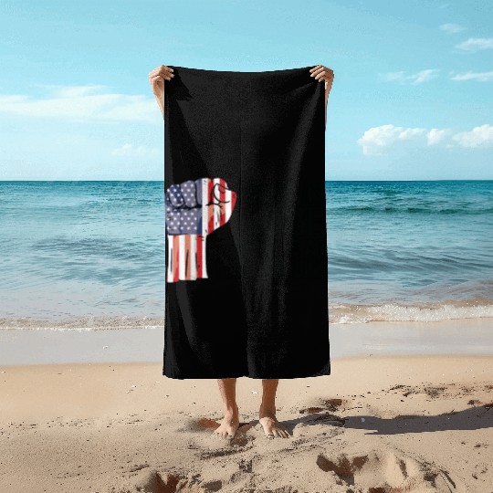 American Pride America US Flag Grown American Beach Towels