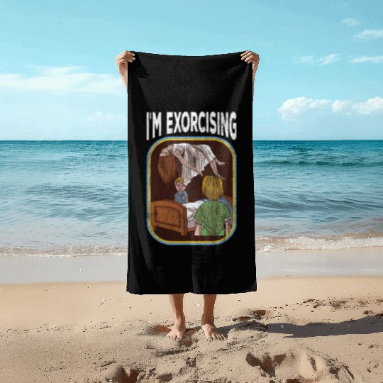 Horror Movie Nostalgia Beach Towels