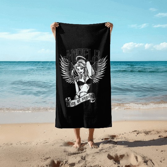Angels - City of Angels collection Beach Towels