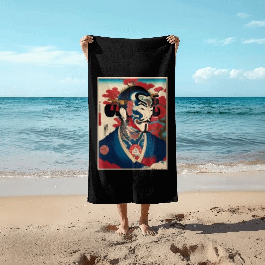 Yakuza Warriors of the Edo Night Beach Towels