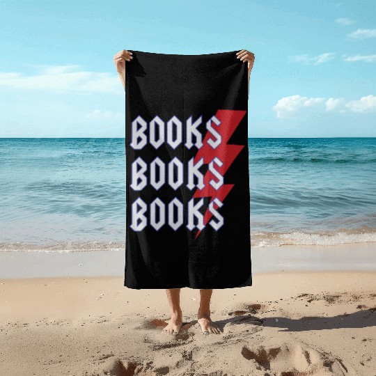 Reading Teacher Cool Books Thunderbolt Men Women Beach Towels