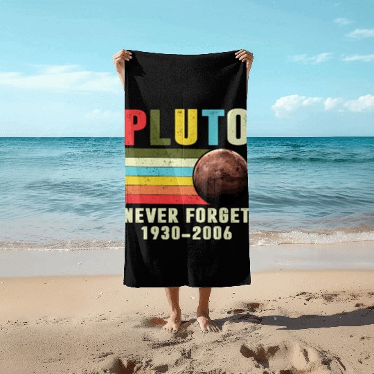 Pluto Never Forget 1930 2006 Beach Towels