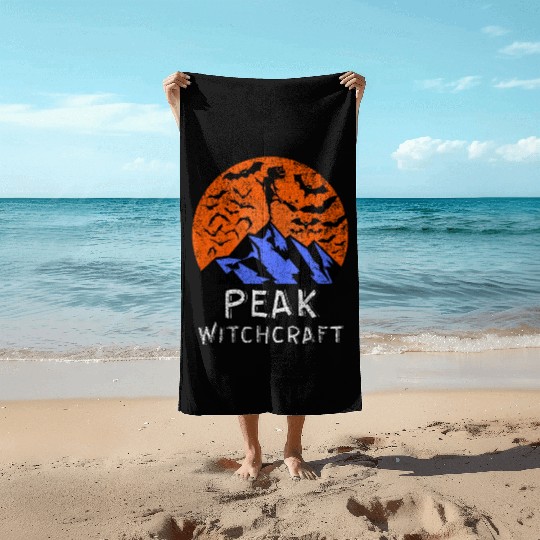 Peak Witchcraft Mountain Witch Beach Towels