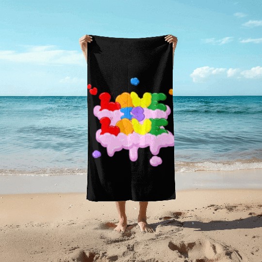 Love is love Beach Towels