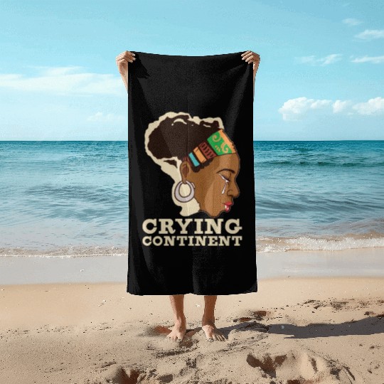 Afro Black Girl Pride Afro Girl Afrocentric Melani Beach Towels