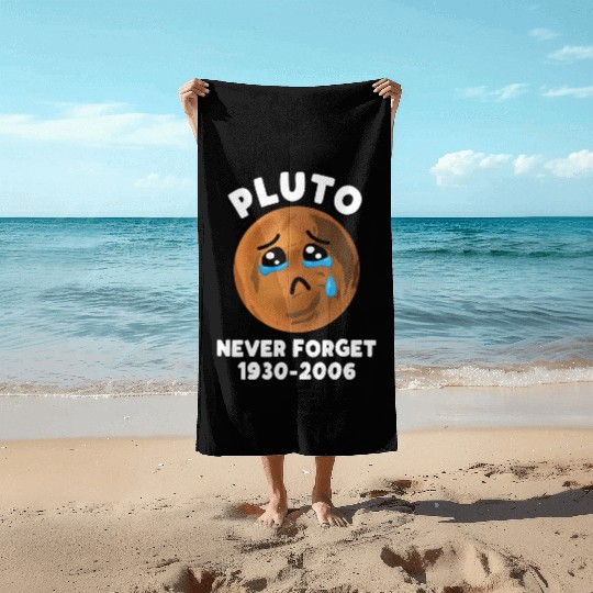 Pluto Never Forget 1930 2006 Beach Towels