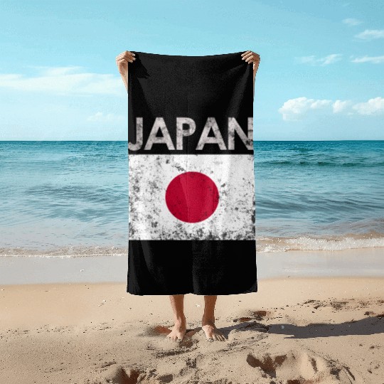 Japan Japanese Flag Pride Beach Towels