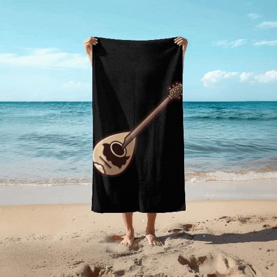 Greek Bouzouki Beach Towels