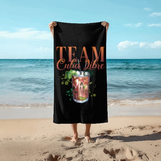 Team Cuba Libre Cocktail Bartender Beach Towels