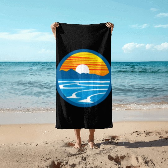 Sunset Graphic Beach Towels design