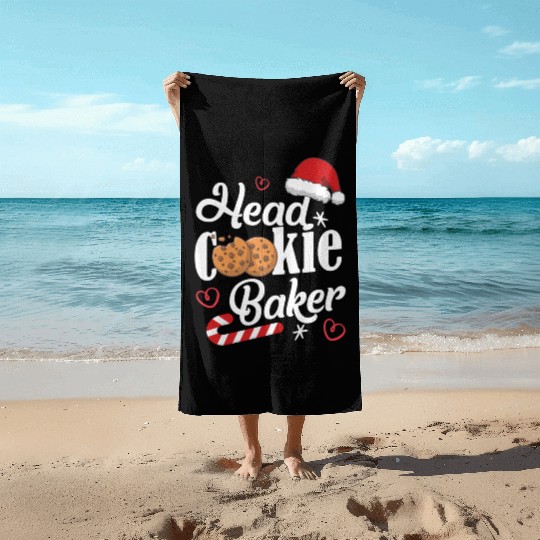 Head Cookie Baker Beach Towels