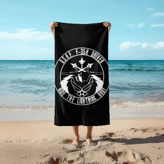 USAF F 35 Beach Towels