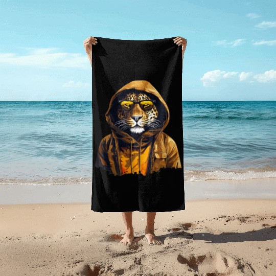 Street Style African Leopard | Leopard Lovers Beach Towels