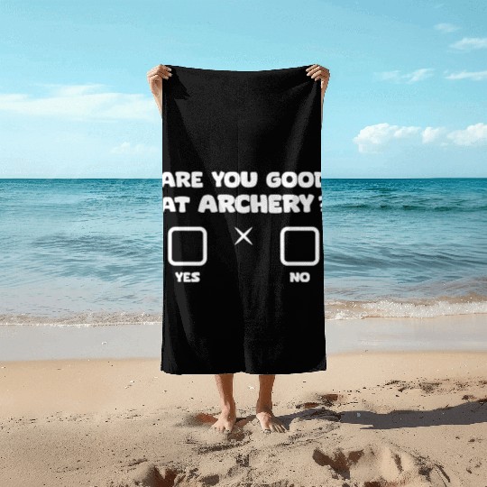 Funny Archery Archer Outdoor Hunting Bow Arrow Beach Towels