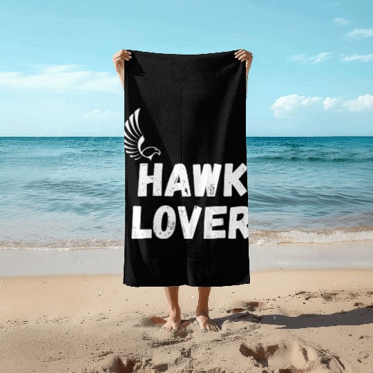 Hawk Lover Beach Towels