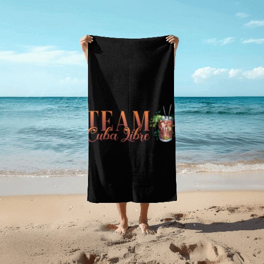 Team Cuba Libre Cocktail Bartender Beach Towels