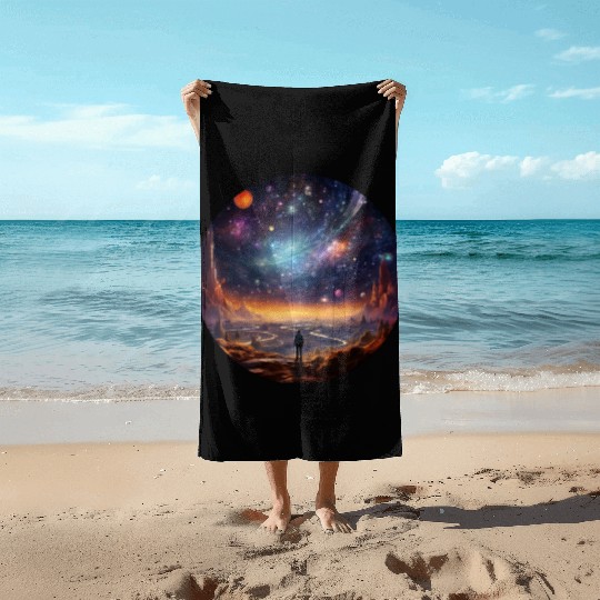 Galactic Splendor: Embrace the Marvels of Cosmos Beach Towels