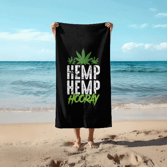 Hemp Hemp Hooray Pot Lover Beach Towels