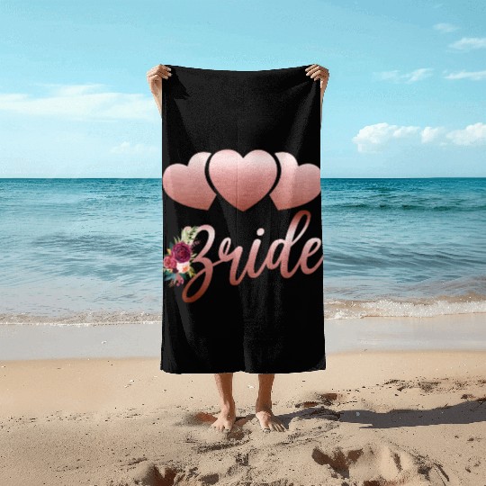 Bride Bridal Wedding Bachelorette Party Beach Towels