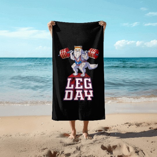 Leg Day Persian Weight Lifting Squat Gym Beach Towels