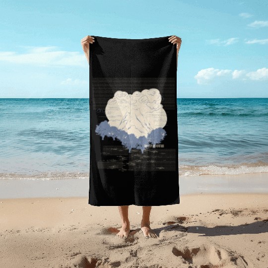 Ying And Yang Peace Of Mind Yoga Sayings Beach Towels