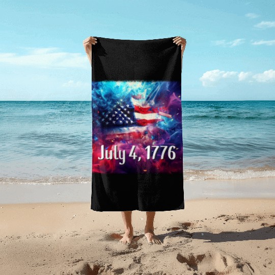 July 4th, 1776 Beach Towels