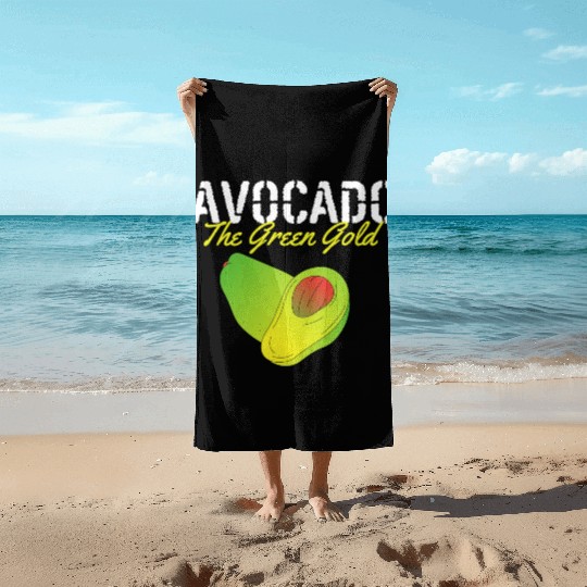 Avocado The Green Gold Beach Towels