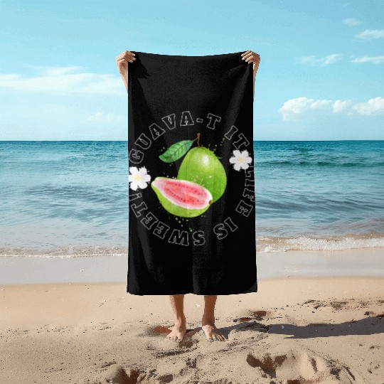 Guava T It Life Is Sweet Beach Towels