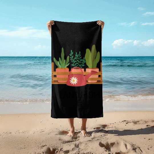 Pot Plant Mom Beach Towels