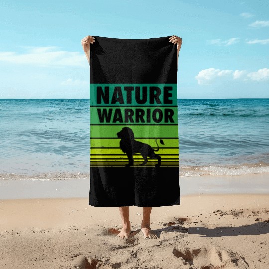 Nature Warrior Beach Towels