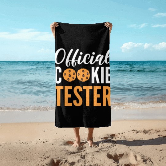 Official Cookie Tester Chef or Baker Gift Beach Towels